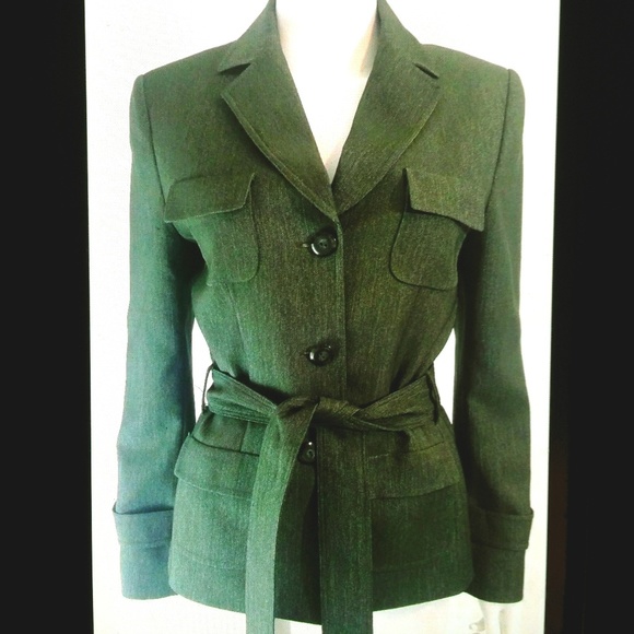 Tahari Jackets & Blazers - Tahari Arthur S. Levine  Career Blazer Belted Gray